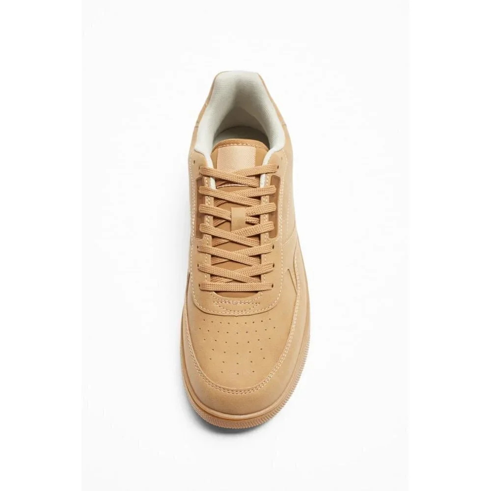 ZARA MONOCHROME TRAINERS BEIGE SIZE 14   2203/120